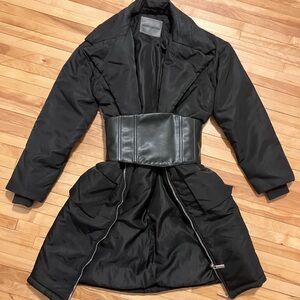 Maniere De Voir Black Puffer Jacket